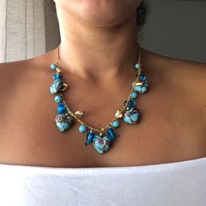 Blue Heart 💙 Glas Beaded Necklace from Venice
